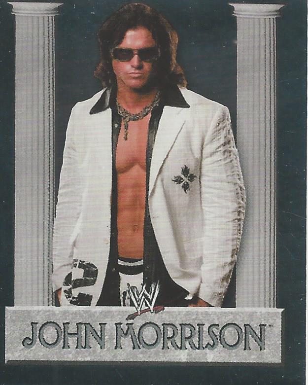 WWE Merlin Heros 2008 Stickers John Morrison Foil #114