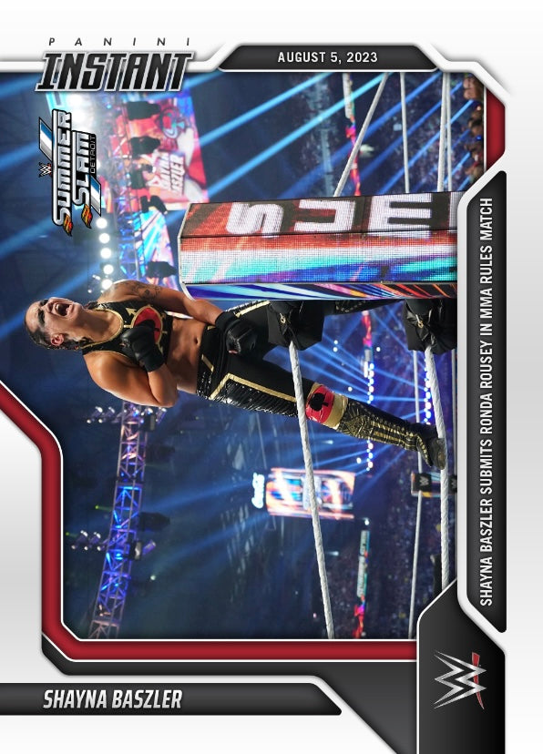 Shayna Baszler – Shayna Baszler Submits Ronda Rousey in MMA Rules Match trading card PW Catalog