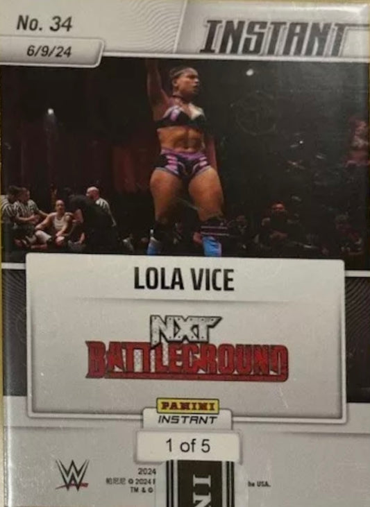 Lola Vice – Lola Vice Defeats Shayna Baszler in NXT Underground Match trading card PW Catalog