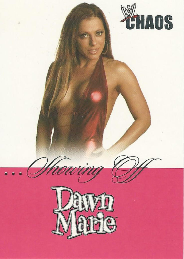 WWE Fleer Chaos 2004 Dawn Marie SO 4 of 16 trading card PW Catalog