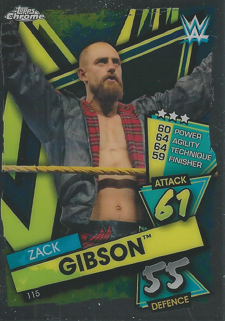 WWE Topps Slam Attax Chrome 2021 Zack Gibson #115