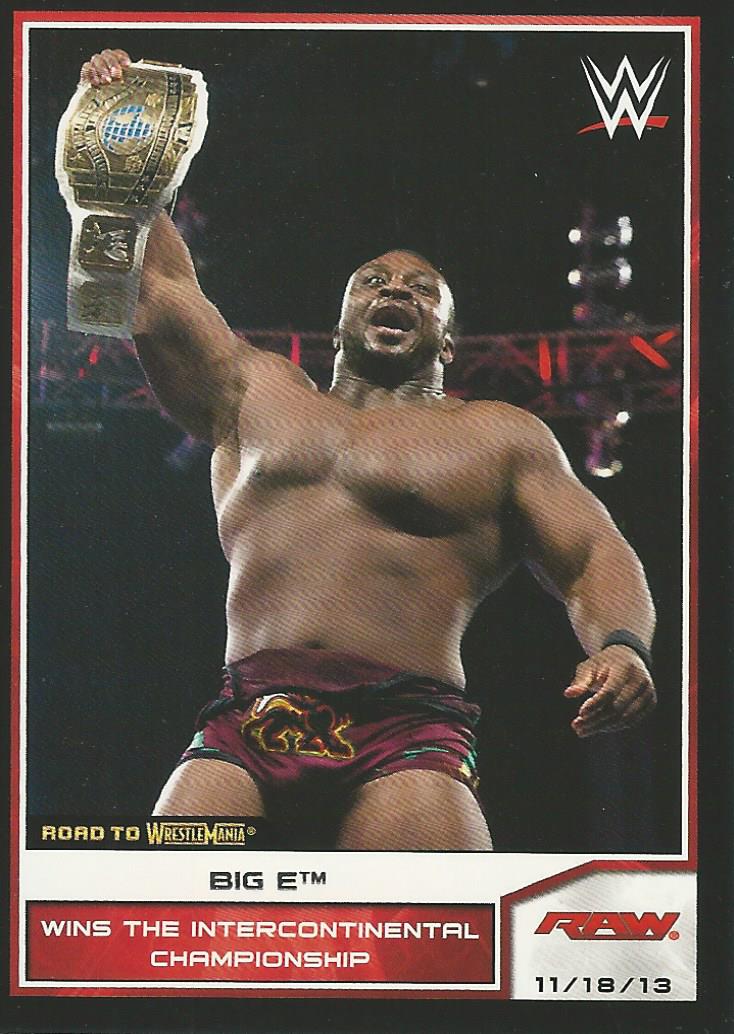 WWE Topps Road to Wrestlemania 2014 Big E #55