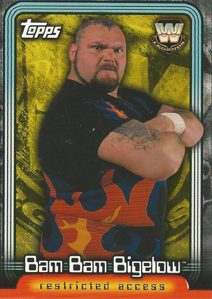 WWE Topps Insider 2006 Bam Bam Bigelow L9 trading card PW Catalog