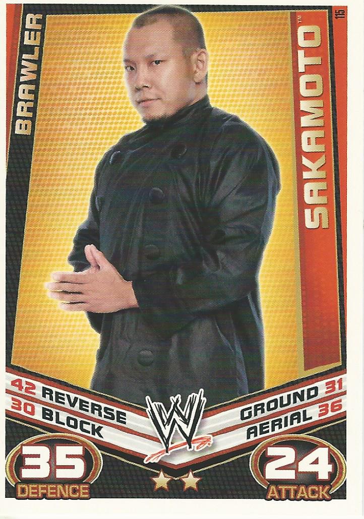 WWE Topps Slam Attax Rebellion 2012 Sakamoto #115