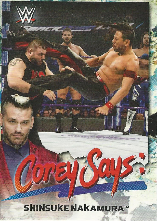 WWE Topps Smackdown 2019 Shinsuke Nakamura CG-15 trading card PW Catalog