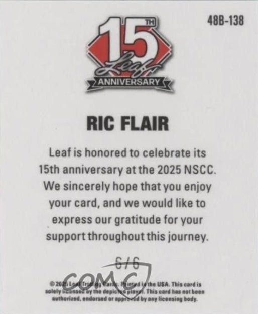 RIC Flair trading card PW Catalog