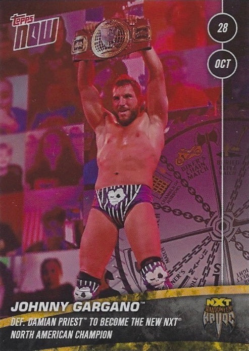 Johnny Gargano DEF. Damian Priest to Become the New NXT North American Champion trading card PW Catalog