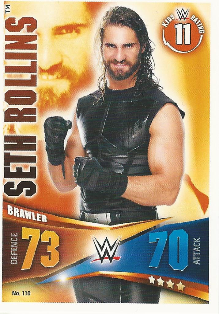 WWE Topps Slam Attax Rivals 2014 Seth Rollins #116