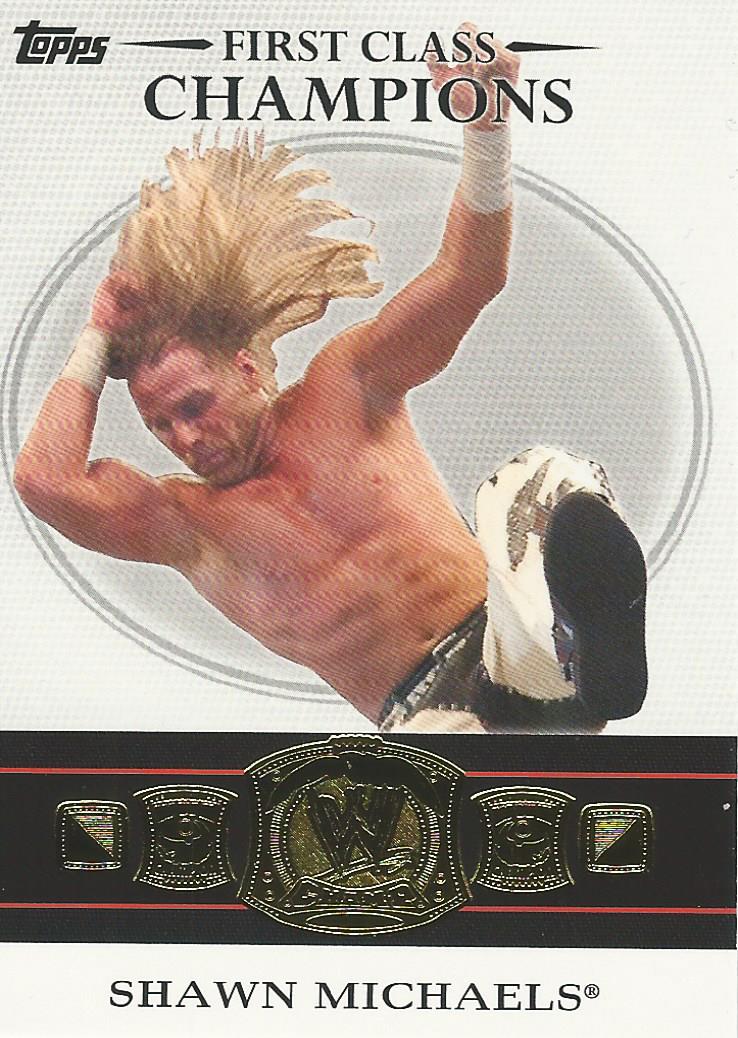 WWE Topps 2012 First Class Champions 6 of 20 Shawn Michaels trading card PW Catalog