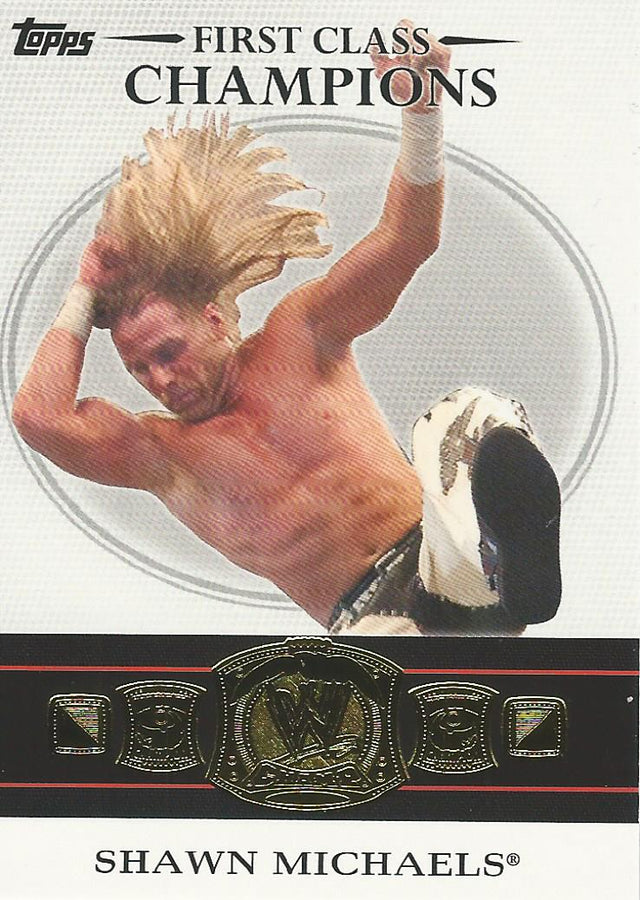 WWE Topps 2012 First Class Champions 6 of 20 Shawn Michaels trading card PW Catalog