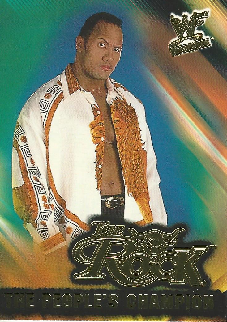 WWF Fleer Wrestlemania 2001 The Rock 12 of 15 PC trading card PW Catalog