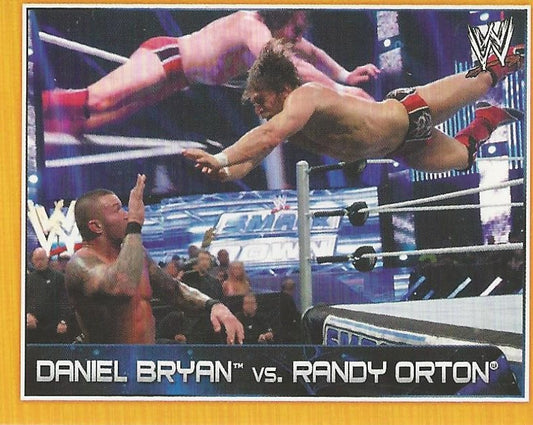 WWE Topps A-Z Sticker Collection 2014 Daniel Bryan vs. Randy Orton #116