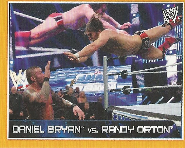 WWE Topps A-Z Sticker Collection 2014 Daniel Bryan vs. Randy Orton #116