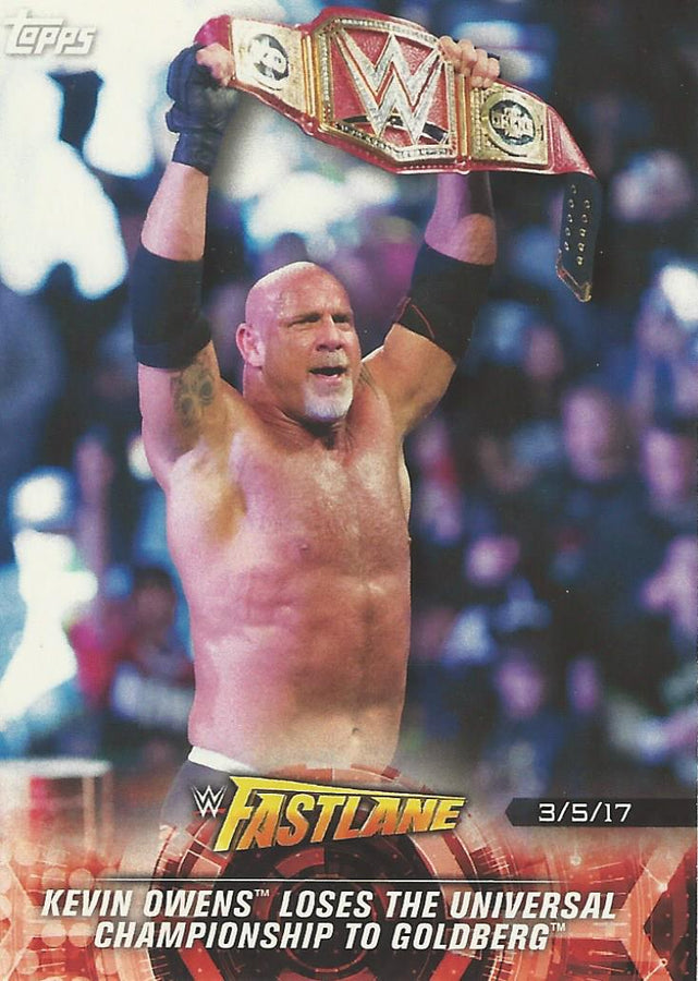 WWE Topps Road to Wrestlemania 2018 Goldberg #16