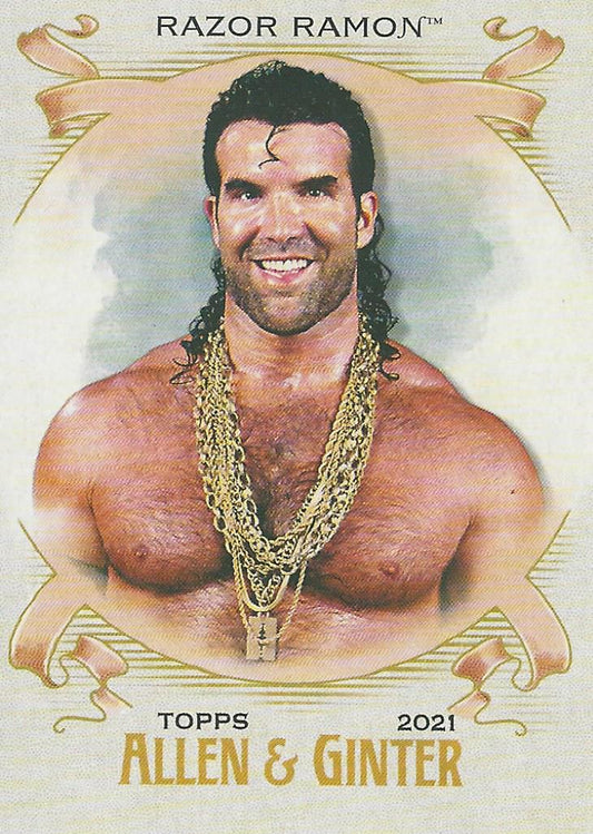 WWE Topps Heritage 2021 Razor Ramon AG-16 trading card PW Catalog