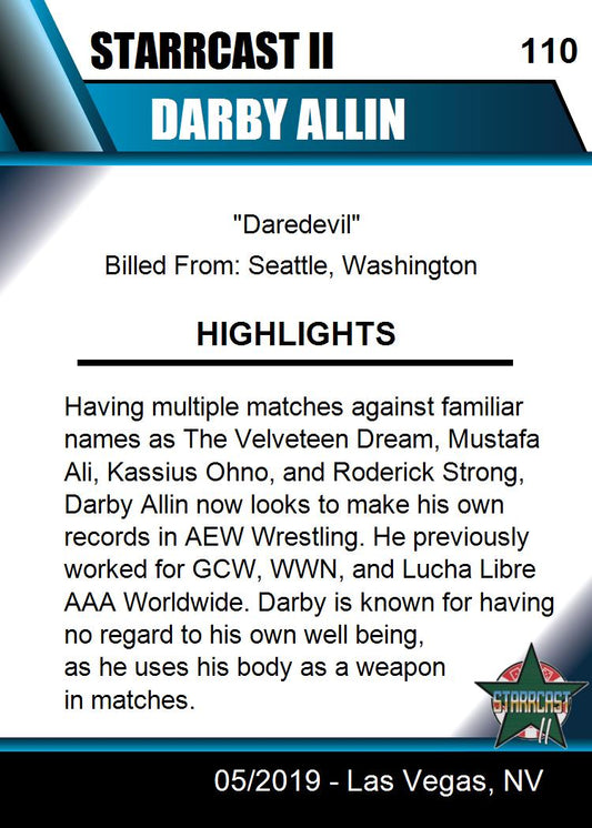 Darby Allin trading card PW Catalog