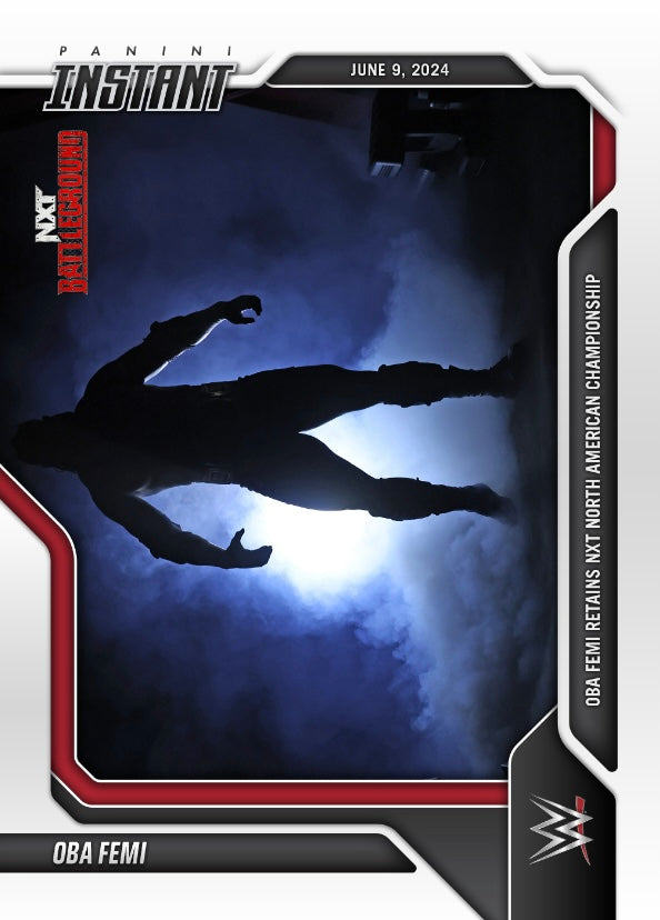 OBA Femi – OBA Femi Retains NXT North American Championship trading card PW Catalog