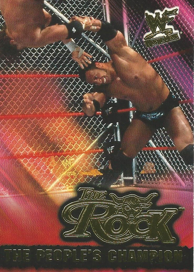 WWF Fleer Wrestlemania 2001 The Rock 13 of 15 PC trading card PW Catalog
