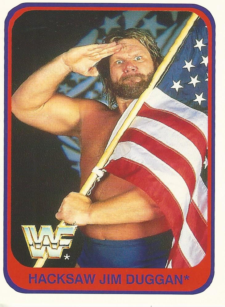 WWF Merlin 1991 Hacksaw Jim Duggan #117