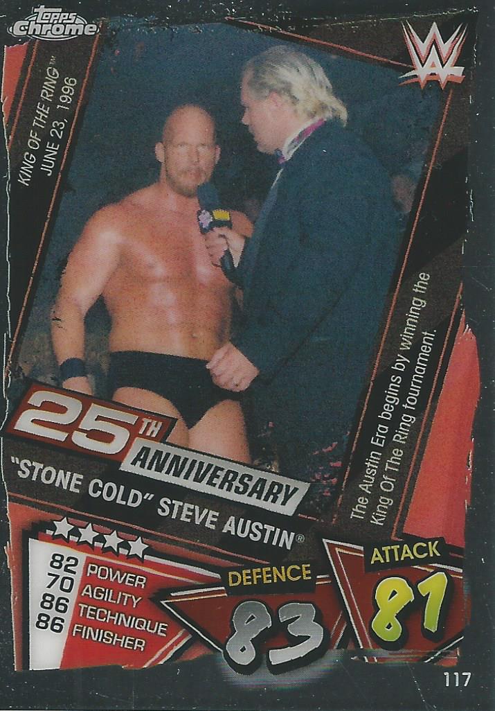 WWE Topps Slam Attax Chrome 2021 Stone Cold Steve Austin #117
