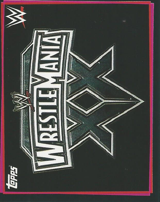 WWE Topps Road to Wrestlemania Stickers 2021 Logo #117