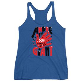 Andre the Giant "8th Wonder Illustrated" Women's Racerback Tank Top