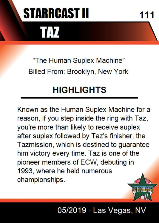 TAZ trading card PW Catalog