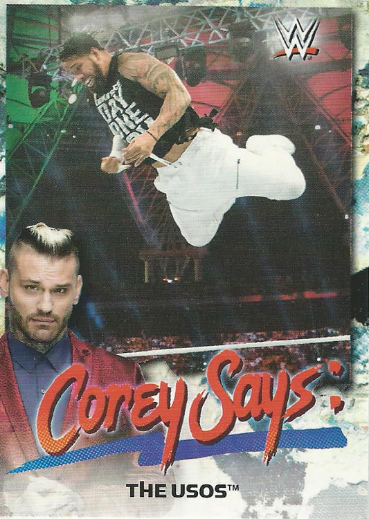 WWE Topps Smackdown 2019 The Usos CG-18 trading card PW Catalog