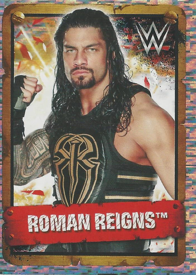 WWE Topps Stickers 2017 Roman Reigns Foil #118