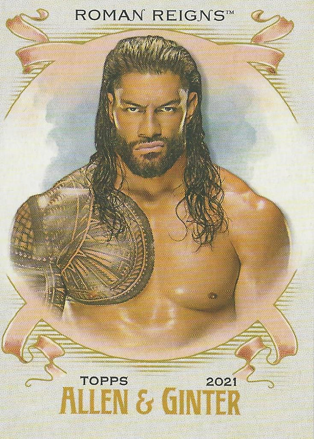 WWE Topps Heritage 2021 Roman Reigns AG-18 trading card PW Catalog