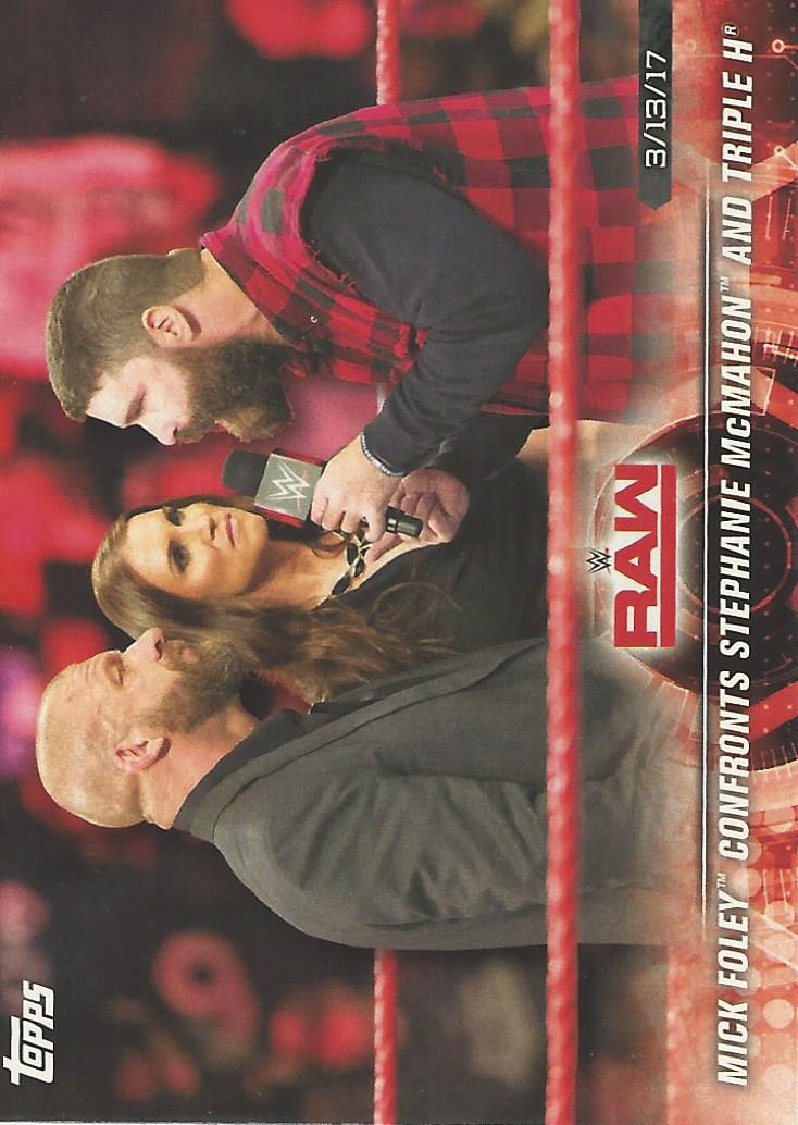 WWE Topps Road to Wrestlemania 2018 Mick Foley #18