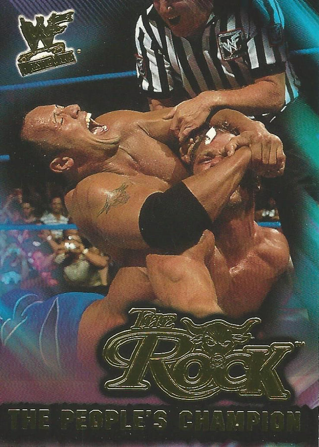 WWF Fleer Wrestlemania 2001 The Rock 14 of 15 PC trading card PW Catalog