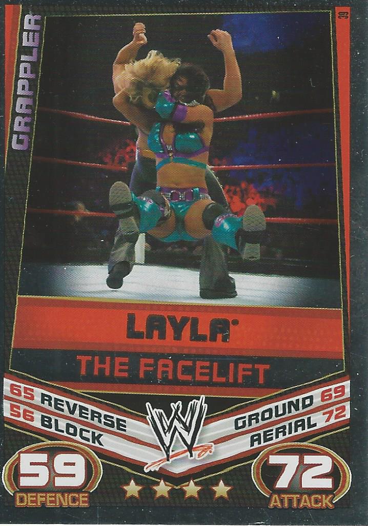 WWE Topps Slam Attax Rebellion 2012 Layla #39