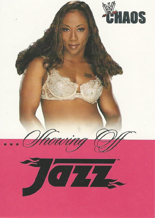 WWE Fleer Chaos 2004 Jazz SO 8 of 16 trading card PW Catalog