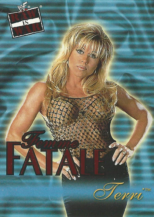 WWF Fleer Raw 2001 Terri Runnels Femme Fatale 18 of 20 trading card PW Catalog