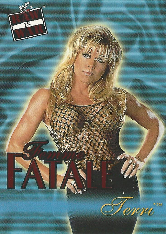 WWF Fleer Raw 2001 Terri Runnels Femme Fatale 18 of 20 trading card PW Catalog