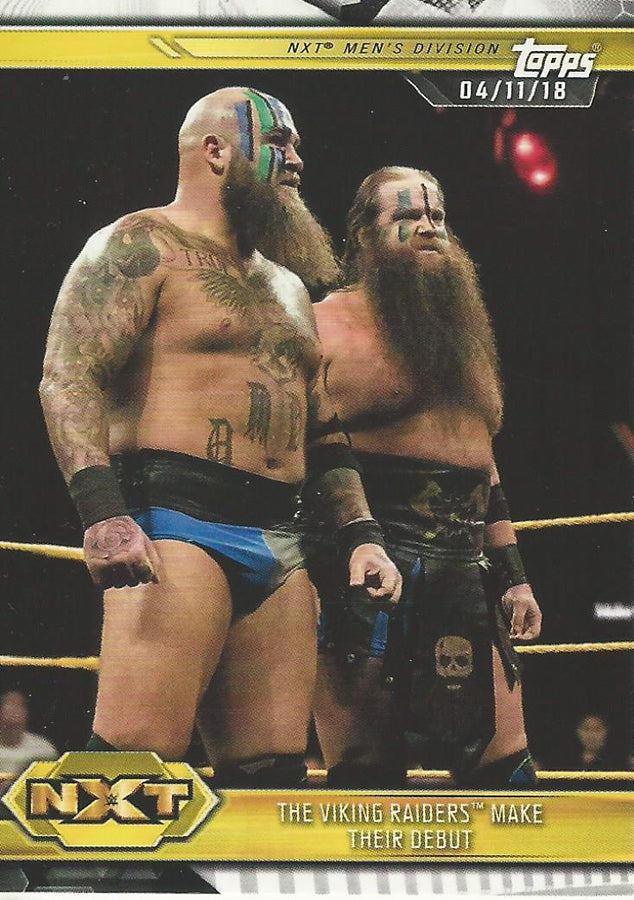 WWE Topps NXT 2019 Viking Raiders #18