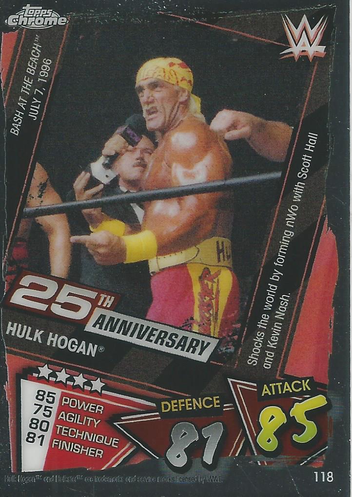 WWE Topps Slam Attax Chrome 2021 Hulk Hogan #118