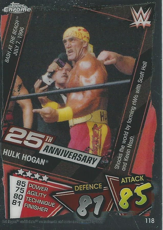 WWE Topps Slam Attax Chrome 2021 Hulk Hogan #118