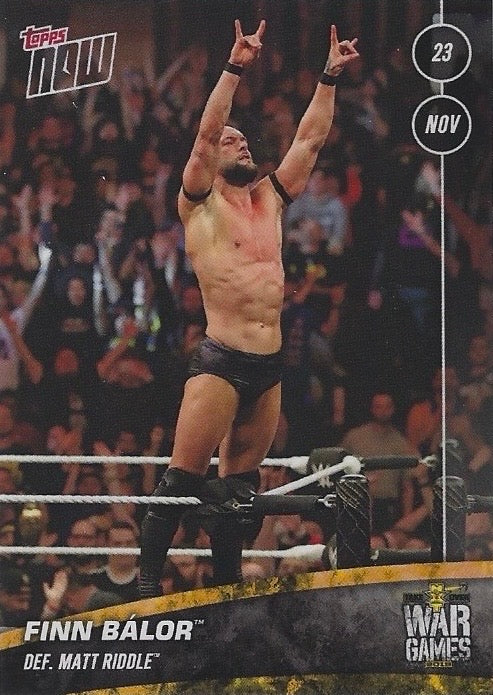 Finn Bálor DEF. Matt Riddle trading card PW Catalog