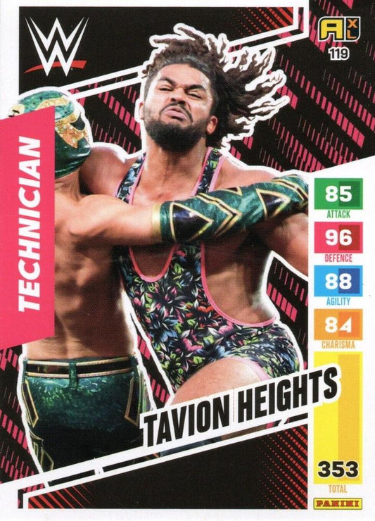 Tavion Heights trading card PW Catalog