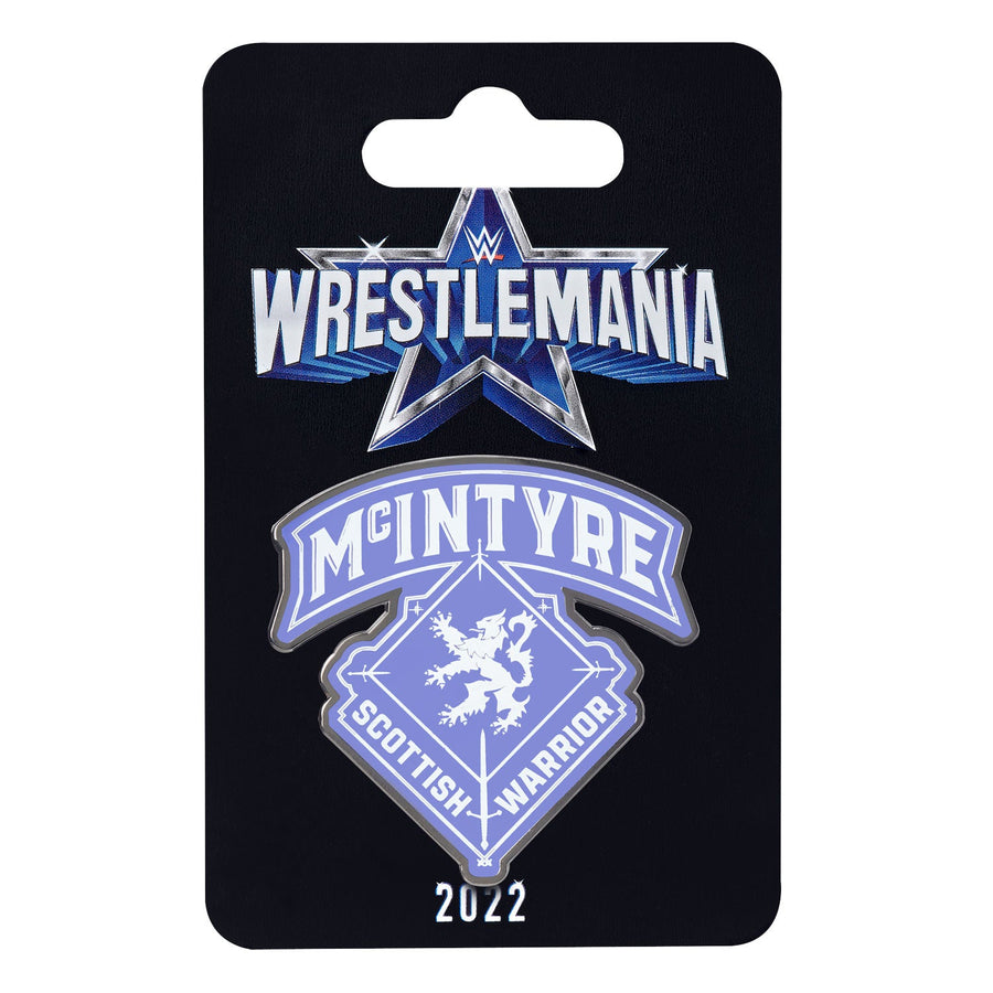 Drew McIntyre "Scottish Warrior" WrestleMania 38 Logo Pin