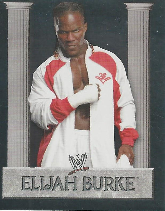 WWE Merlin Heros 2008 Stickers Elijah Burke Foil #119