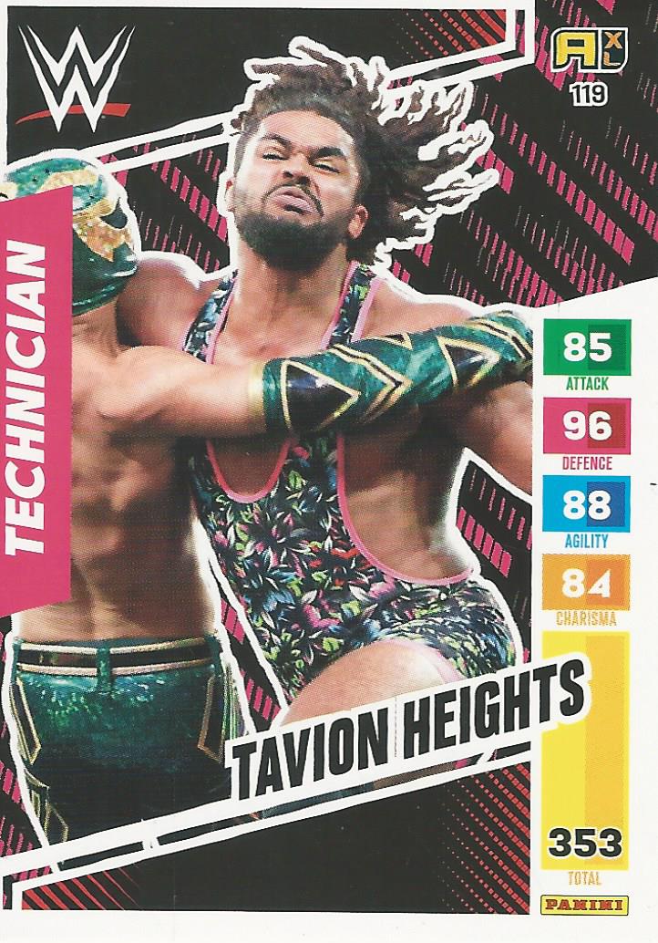 WWE Panini XL Adrenalyn 2024 Tavion Heights #119 Rookie