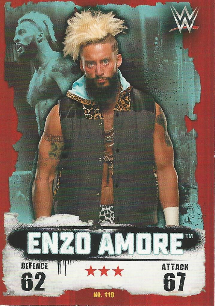 WWE Topps Slam Attax Takeover 2016 Enzo Amore #119