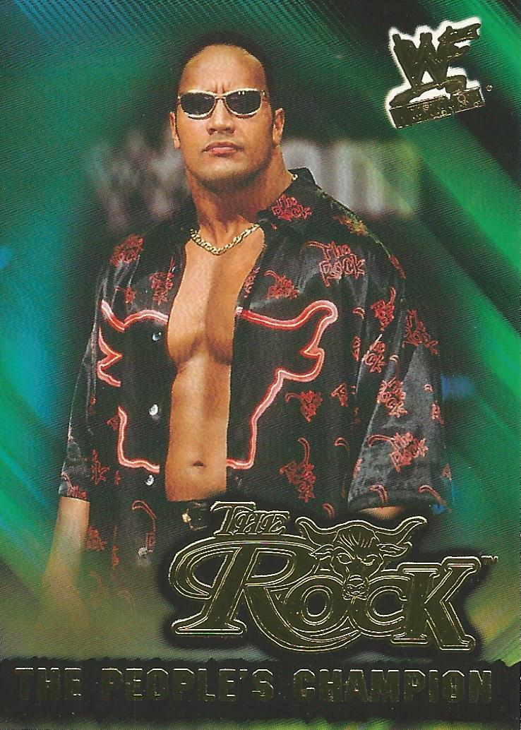 WWF Fleer Wrestlemania 2001 The Rock 15 of 15 PC trading card PW Catalog