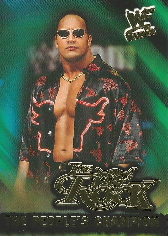 WWF Fleer Wrestlemania 2001 The Rock 15 of 15 PC trading card PW Catalog