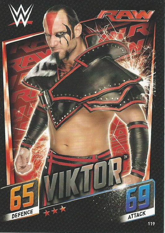 WWE Topps Slam Attax 2015 Then Now Forever Viktor #119