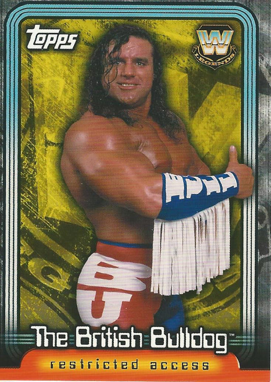 WWE Topps Insider 2006 The British Bulldog L13 trading card PW Catalog