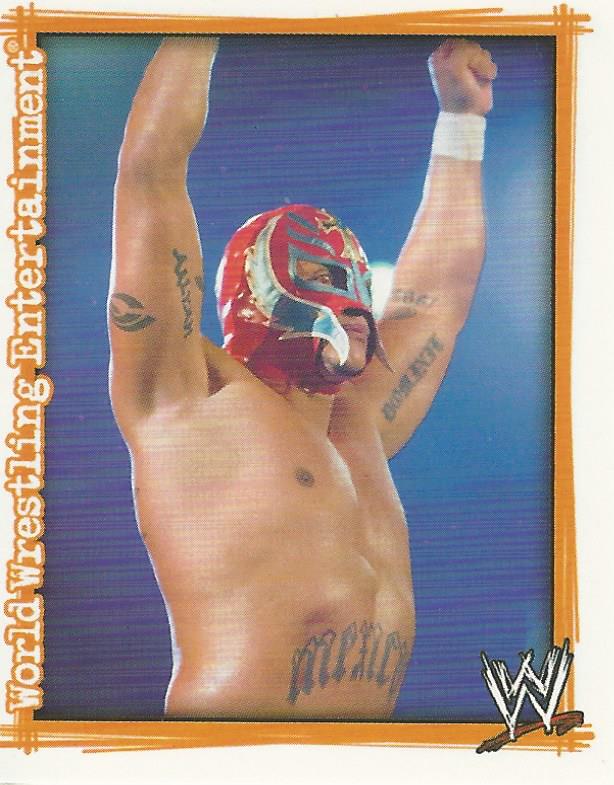 WWE Topps Superstars Uncovered 2007 Sticker Rey Mysterio #119